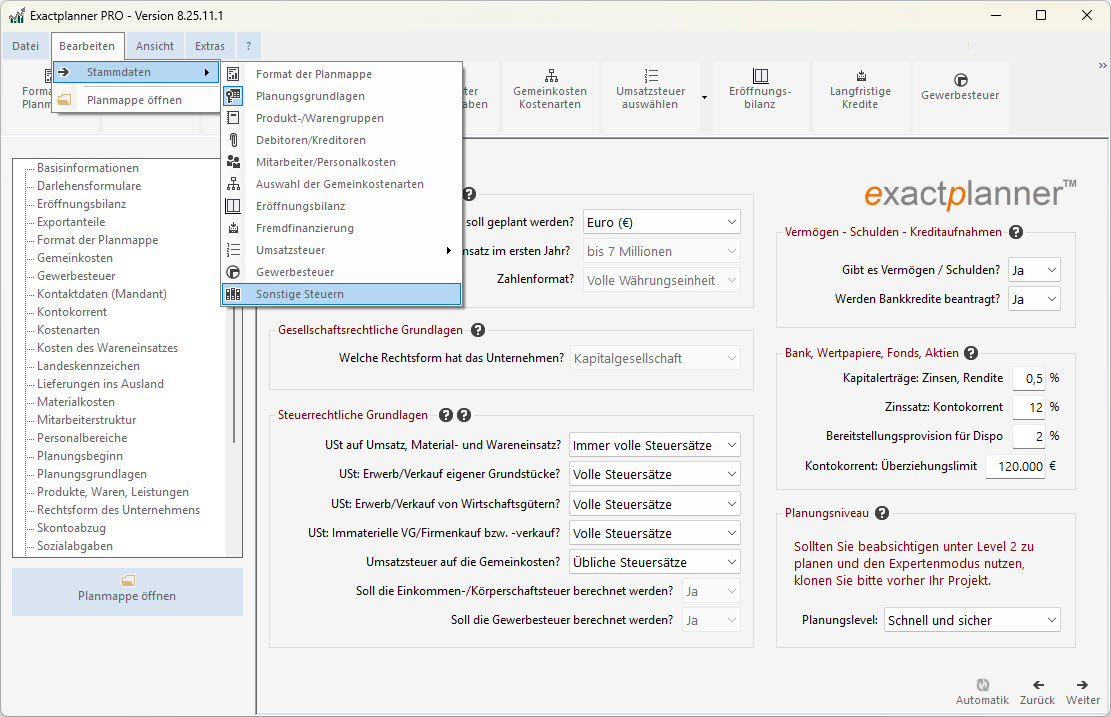 Software zur Unternehmensplanung Software zur Unternehmensplanung